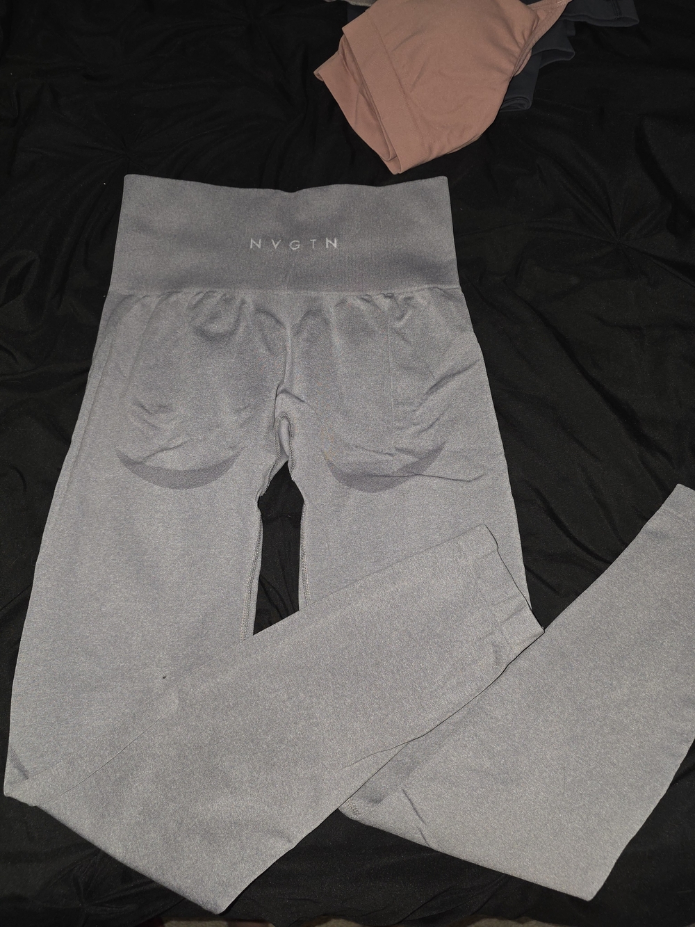 NVGTN Kids' High-Waist Heather Gray Leggings